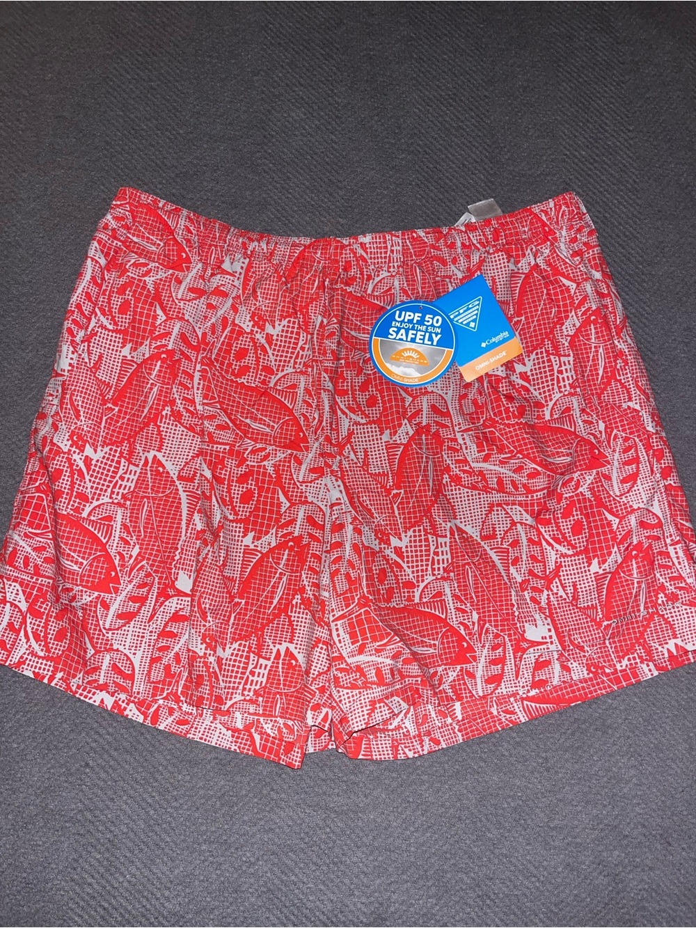 NWT men’s Columbia PFG Super Backcast water shorts swim trunks. Size XXL.